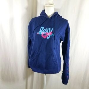 Roxy Blue Hooded Sweatshirt L